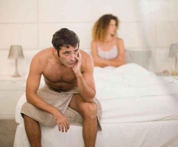 Un uomo ha problemi di potenza